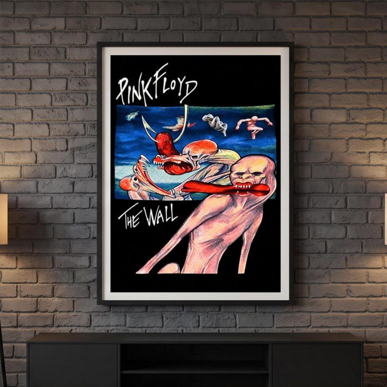 Pink Floyd Poster - The Wall 1979 Skeptical Vintage Pink Floyd Poster - The Wall 1979 Skeptical Vintage