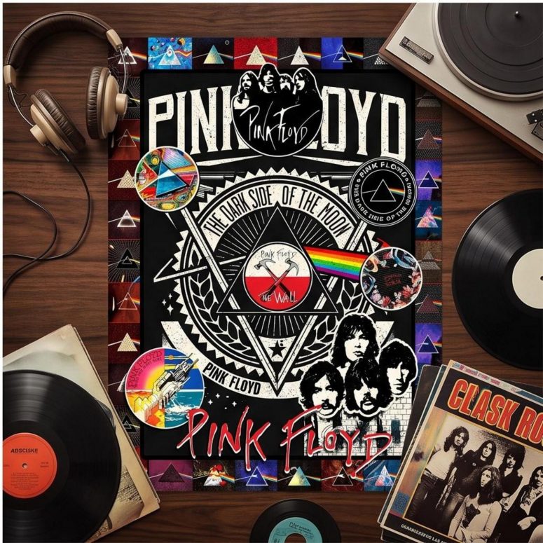 Pink Floyd Poster - The Wall DSOTM Wish You Were Here