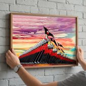 Pink Floyd Poster - The Wall Marching Hammers Drawing Art Pink Floyd Poster - The Wall Marching Hammers Drawing Art