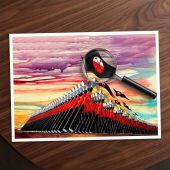 Pink Floyd Poster - The Wall Marching Hammers Drawing Art Pink Floyd Poster - The Wall Marching Hammers Drawing Art