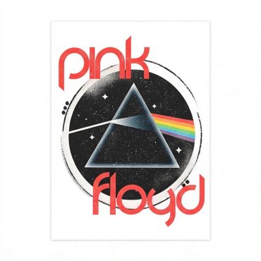 Pink Floyd Poster - Vintage Dark Side Of The Moon Circle Focus Pink Floyd Poster - Vintage Dark Side Of The Moon Circle Focus