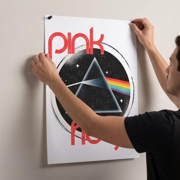 Pink Floyd Poster - Vintage Dark Side Of The Moon Circle Focus