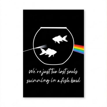 Pink Floyd Poster - Wish You Were Here Two Lost Souls Pink Floyd Poster - Wish You Were Here Two Lost Souls