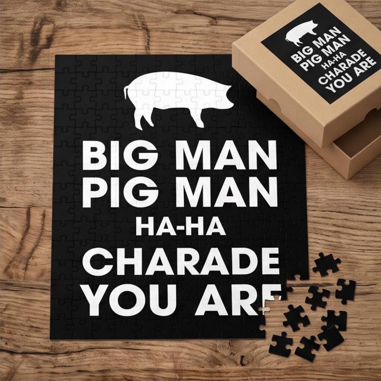 Pink Floyd Puzzle - Big Man, Pig Man, ha ha Charade You Are