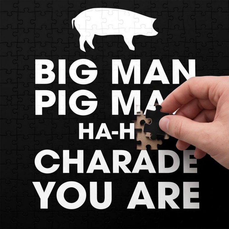 Pink Floyd Puzzle - Big Man, Pig Man, ha ha Charade You Are