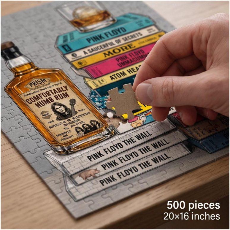 Pink Floyd Puzzle - Cassettee Collection Comfortably Numb Rum & Classic Albums Artwork