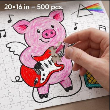Pink Floyd Puzzle - Crayon Another Pig In he Band