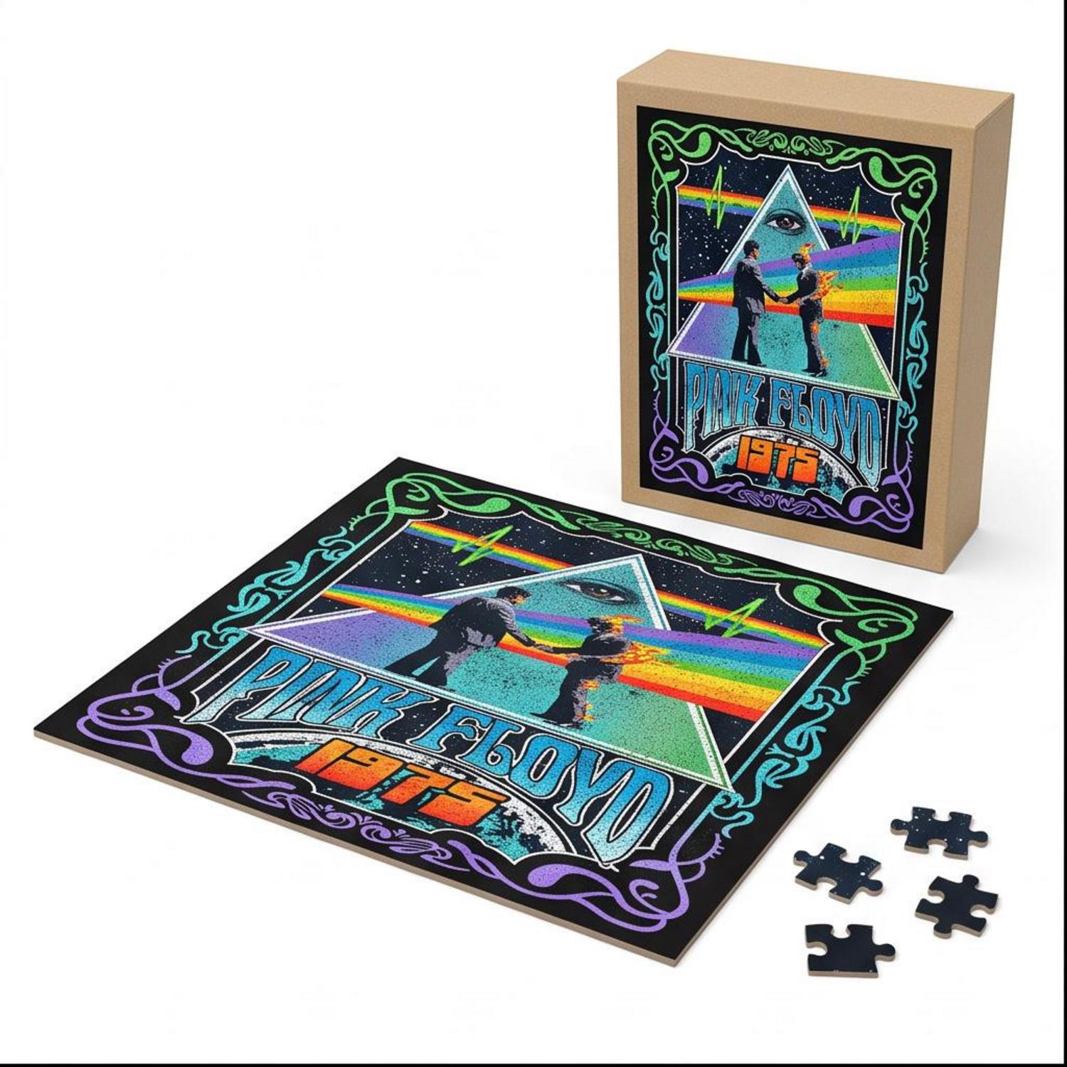Pink Floyd Puzzle - Dark Side Of the Moon Wish You Were Here 1975 Pink Floyd Puzzle - Dark Side Of the Moon Wish You Were Here 1975