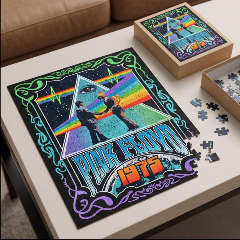 Pink Floyd Puzzle - Dark Side Of the Moon Wish You Were Here 1975 Pink Floyd Puzzle - Dark Side Of the Moon Wish You Were Here 1975
