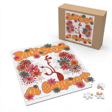 Pink Floyd Puzzle - Floral Lungs In Concert