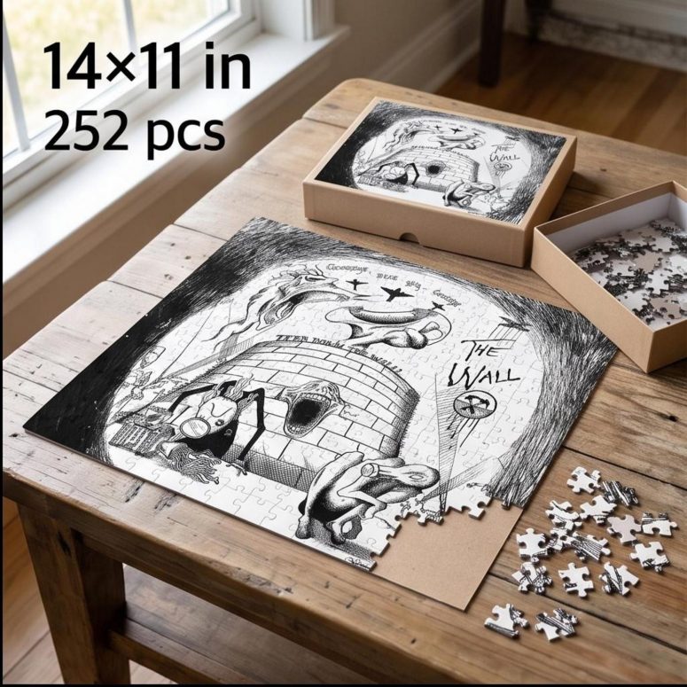 Pink Floyd Puzzle - Goodbye Blue Sky Tear Down The Wall Pink Floyd Puzzle - Goodbye Blue Sky Tear Down The Wall