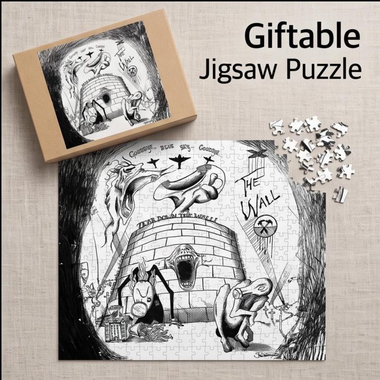 Pink Floyd Puzzle - Goodbye Blue Sky Tear Down The Wall Pink Floyd Puzzle - Goodbye Blue Sky Tear Down The Wall