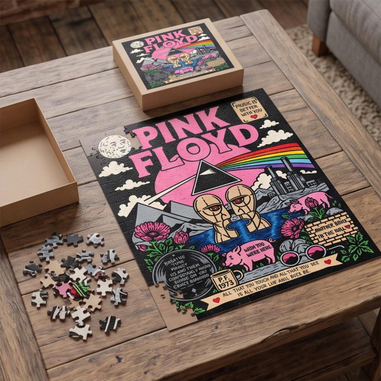 Pink Floyd Puzzle - Pink Floyd Division Bell 1994 Tour Vintage Tshirt Hoodie Sweatshirt Pink Floyd Puzzle - Pink Floyd Division Bell 1994 Tour Vintage Tshirt Hoodie Sweatshirt
