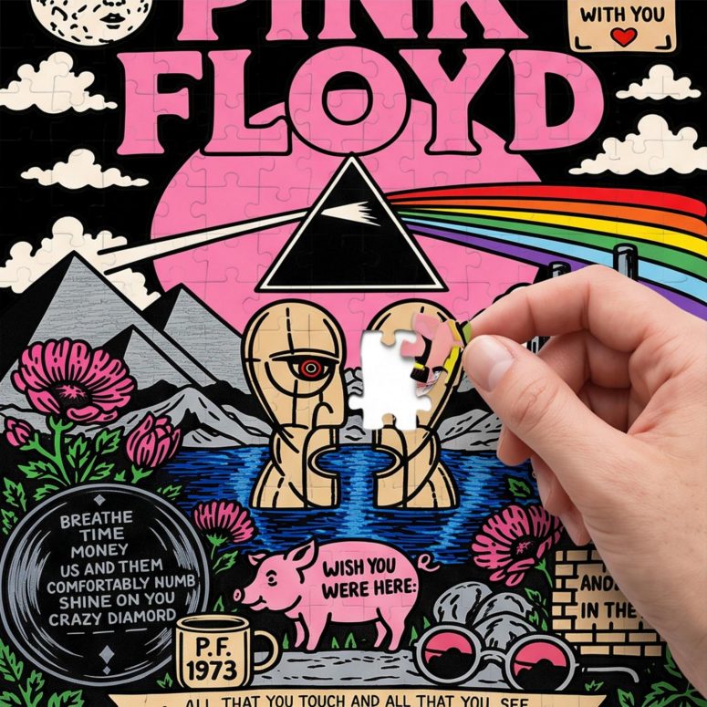 Pink Floyd Puzzle - Pink Floyd Division Bell 1994 Tour Vintage Tshirt Hoodie Sweatshirt Pink Floyd Puzzle - Pink Floyd Division Bell 1994 Tour Vintage Tshirt Hoodie Sweatshirt