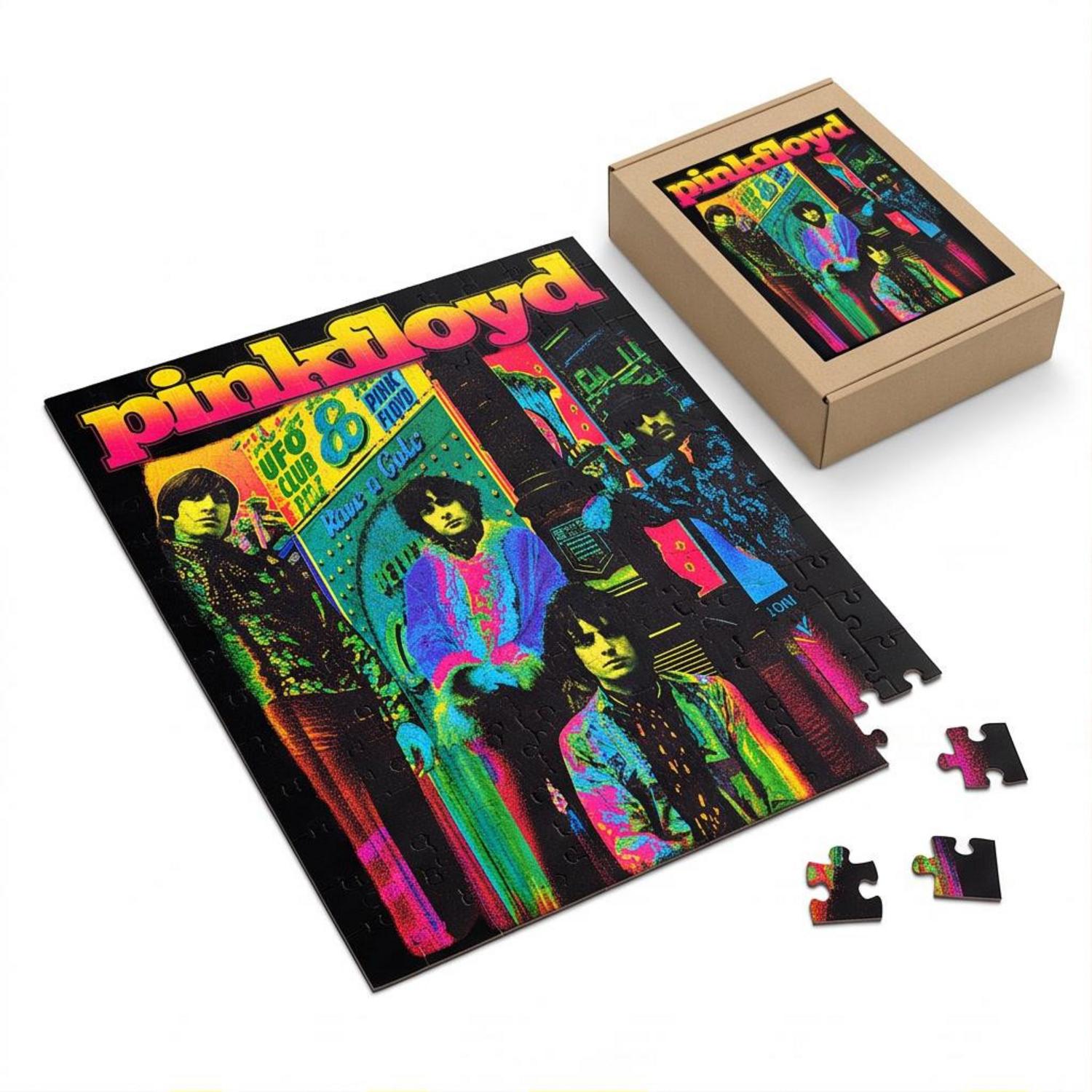 Pink Floyd Puzzle - Psychedelic Colors Members Pink Floyd Puzzle - Psychedelic Colors Members