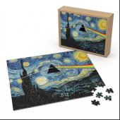 Pink Floyd Puzzle - Starry Night Dark Side Of The Moon Van Gogh