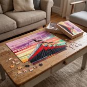 Pink Floyd Puzzle - The Wall Marching Hammers Drawing Art