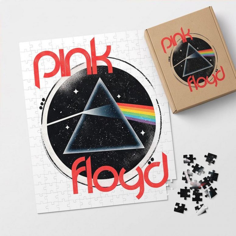 Pink Floyd Puzzle - Vintage Dark Side Of The Moon Circle Focus Pink Floyd Puzzle - Vintage Dark Side Of The Moon Circle Focus