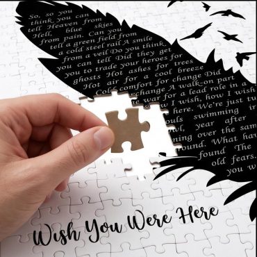 Pink Floyd Puzzle - Wish You Were Here Lyrics Black Feather