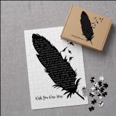 Pink Floyd Puzzle - Wish You Were Here Lyrics Black Feather Pink Floyd Puzzle - Wish You Were Here Lyrics Black Feather