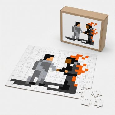 Pink Floyd Puzzle - Wish You Were Here ShakeHand Pixel Art
