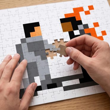 Pink Floyd Puzzle - Wish You Were Here ShakeHand Pixel Art