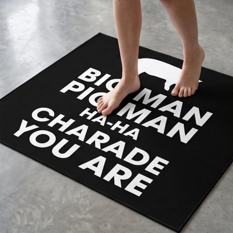 Pink Floyd Rug - Big Man, Pig Man, ha ha Charade You Are Pink Floyd Rug - Big Man, Pig Man, ha ha Charade You Are