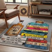 Pink Floyd Rug - Cassettee Collection Comfortably Numb Rum & Classic Albums Artwork