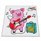 Pink Floyd Rug - Crayon Another Pig In he Band