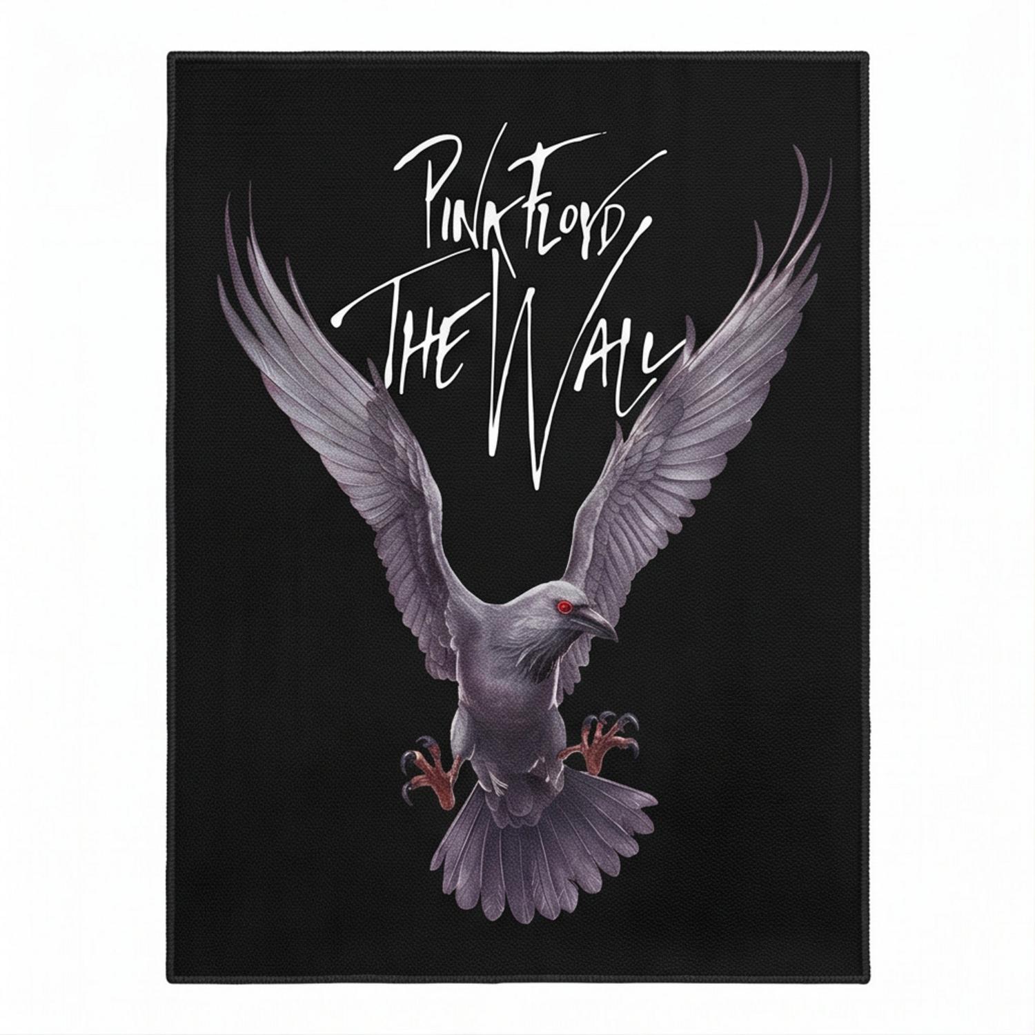 Pink Floyd Rug - Death Raven Bird The Wall Pink Floyd Rug - Death Raven Bird The Wall