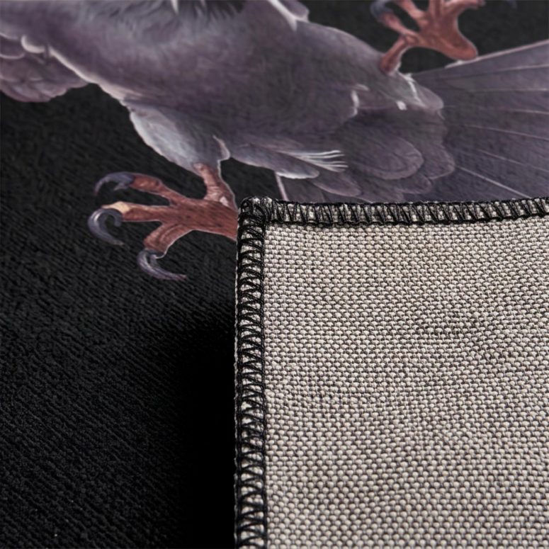 Pink Floyd Rug - Death Raven Bird The Wall Pink Floyd Rug - Death Raven Bird The Wall
