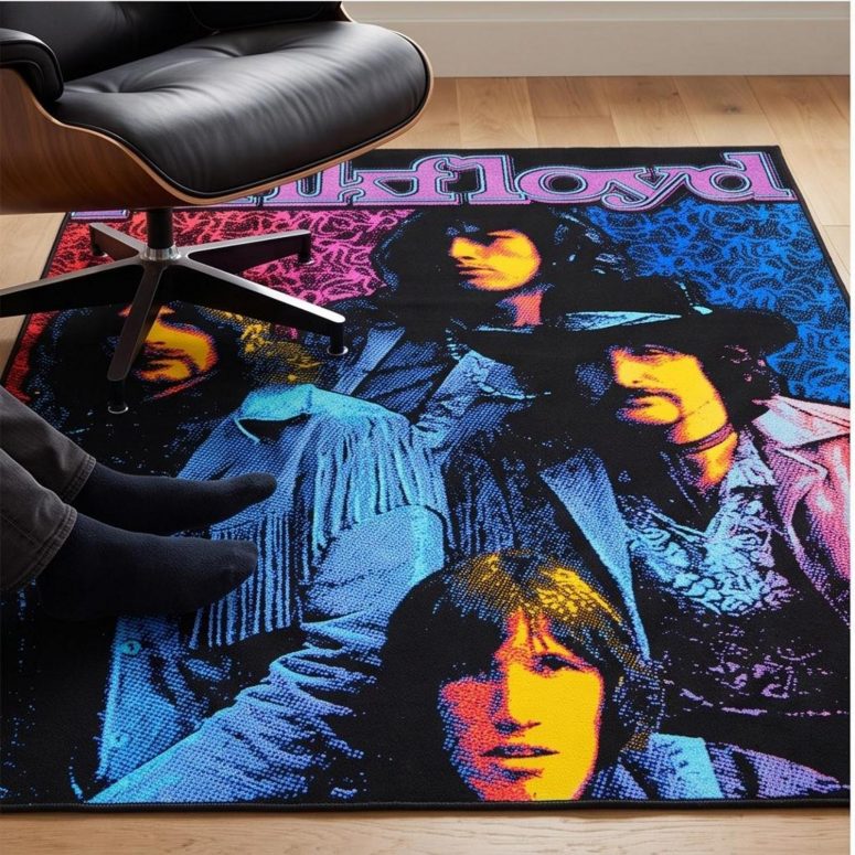 Pink Floyd Rug - Discontinued Flower Power Psychedelic Pink Floyd Rug - Discontinued Flower Power Psychedelic