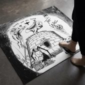 Pink Floyd Rug - Goodbye Blue Sky Tear Down The Wall Pink Floyd Rug - Goodbye Blue Sky Tear Down The Wall