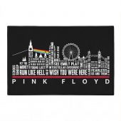 Pink Floyd Rug - London Typography Album Art