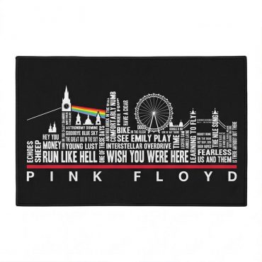 Pink Floyd Rug - London Typography Album Art Pink Floyd Rug - London Typography Album Art
