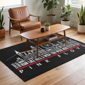 Pink Floyd Rug - London Typography Album Art