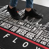 Pink Floyd Rug - London Typography Album Art