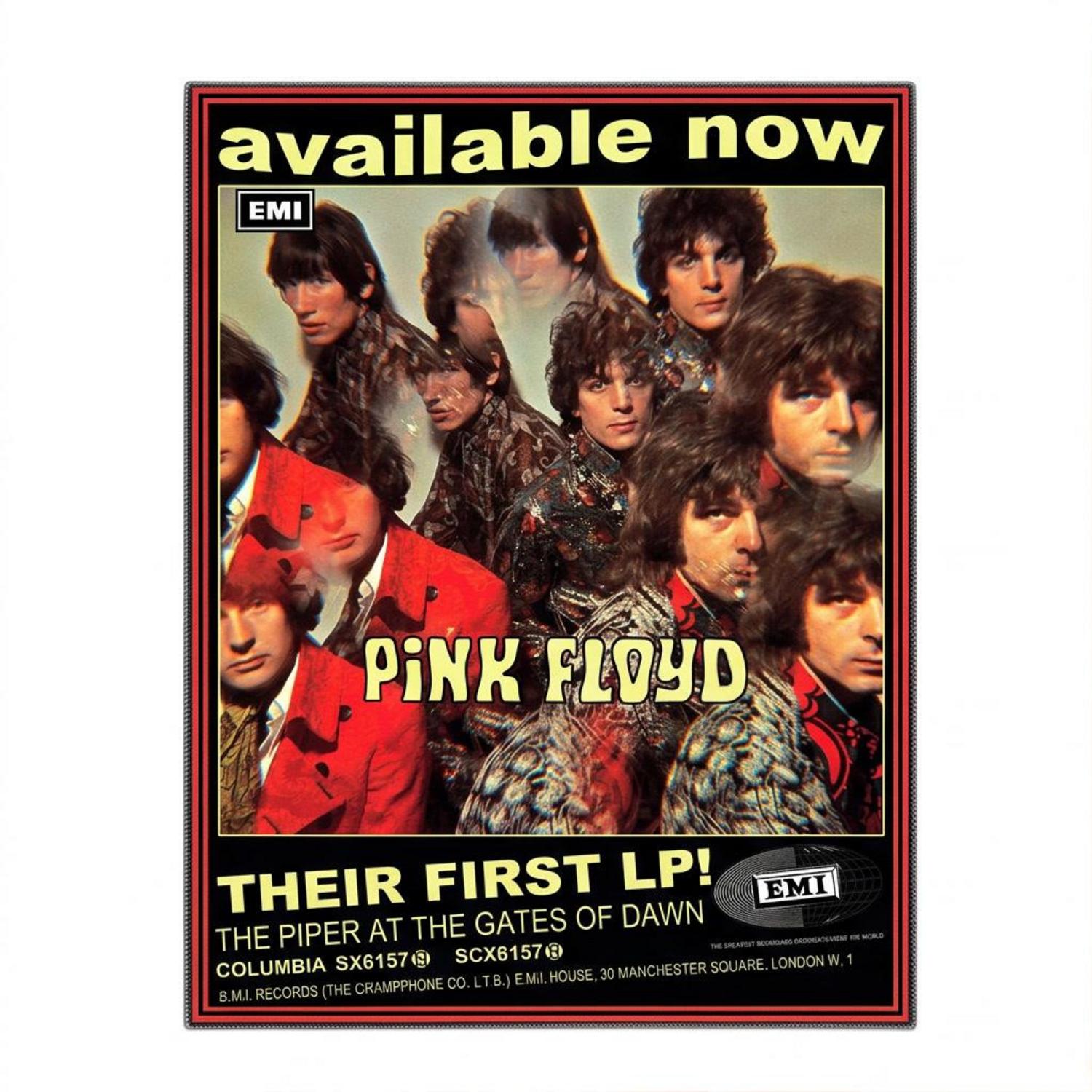 Pink Floyd Rug - Piper at the Gates of Dawn LP Members Pink Floyd Rug - Piper at the Gates of Dawn LP Members