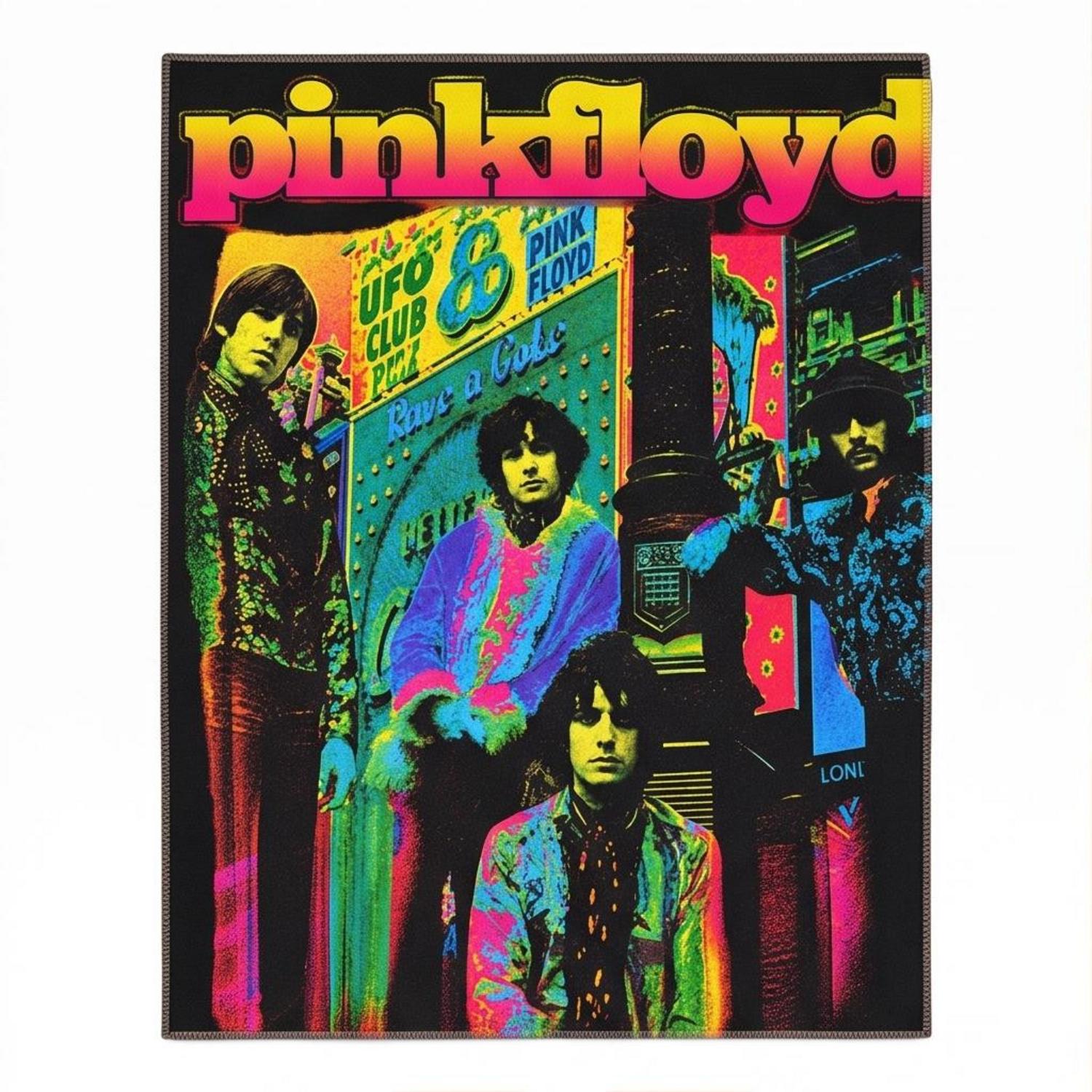 Pink Floyd Rug - Psychedelic Colors Members Pink Floyd Rug - Psychedelic Colors Members
