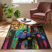 Pink Floyd Rug - Psychedelic Colors Members Pink Floyd Rug - Psychedelic Colors Members