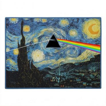 Pink Floyd Rug - Starry Night Dark Side Of The Moon Van Gogh Pink Floyd Rug - Starry Night Dark Side Of The Moon Van Gogh