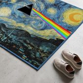 Pink Floyd Rug - Starry Night Dark Side Of The Moon Van Gogh