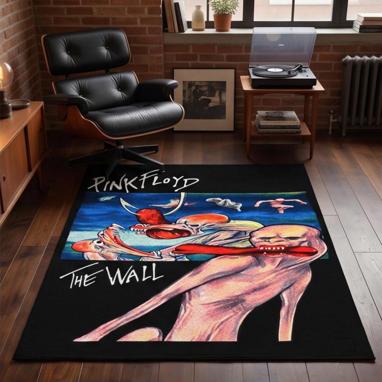 Pink Floyd Rug - The Wall 1979 Skeptical Vintage