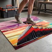 Pink Floyd Rug - The Wall Marching Hammers Drawing Art