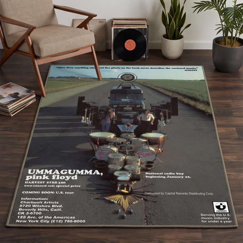 Pink Floyd Rug - Ummagumma Full Color Reproduction Of Vintage