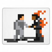 Pink Floyd Rug - Wish You Were Here ShakeHand Pixel Art