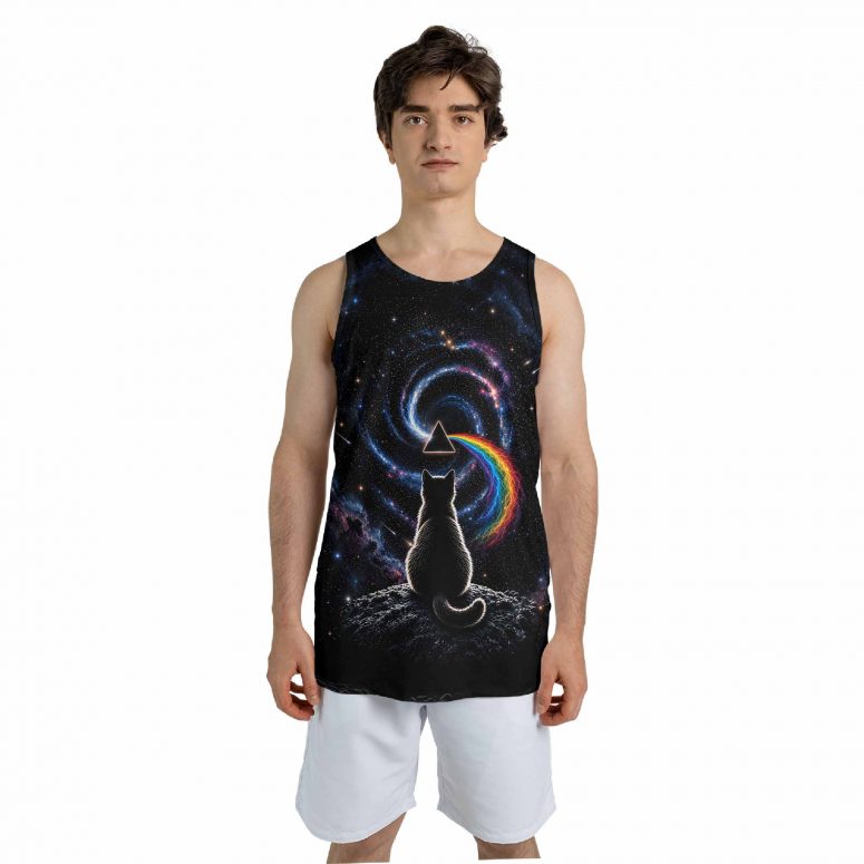 Pink Floyd Shirt - The Dark Side of Curiosity Cat And Universe Pink Floyd Shirt - The Dark Side of Curiosity Cat And Universe