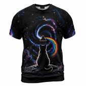 Pink Floyd Shirt - The Dark Side of Curiosity Cat And Universe Pink Floyd Shirt - The Dark Side of Curiosity Cat And Universe