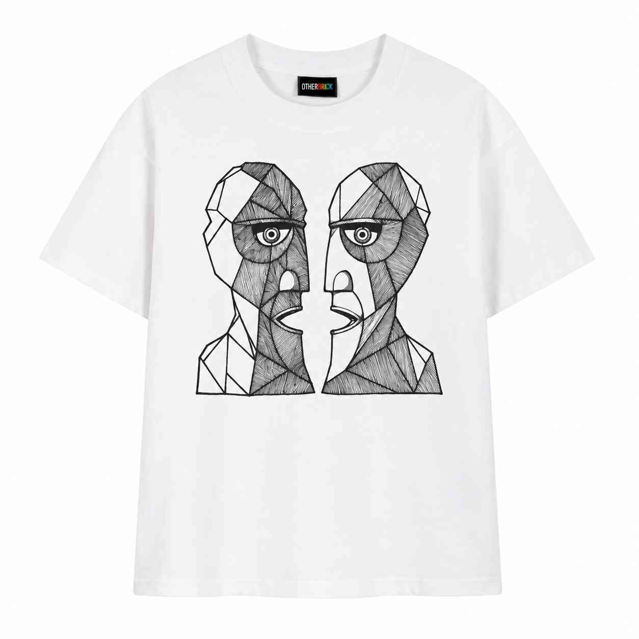 Pink Floyd Shirt - The Division Bell Geometric Line Art Pink Floyd Shirt - The Division Bell Geometric Line Art