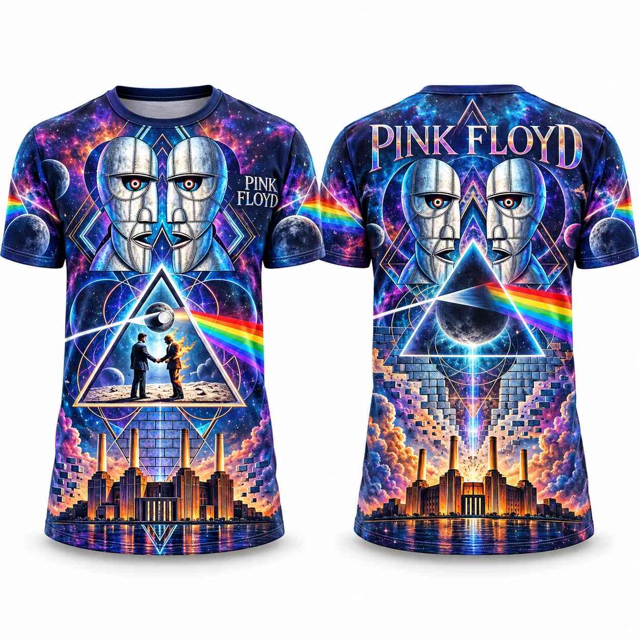 Pink Floyd Shirt - The World Of Tomorrow Divsion Bell DSOTM Animals Pink Floyd Shirt - The World Of Tomorrow Divsion Bell DSOTM Animals